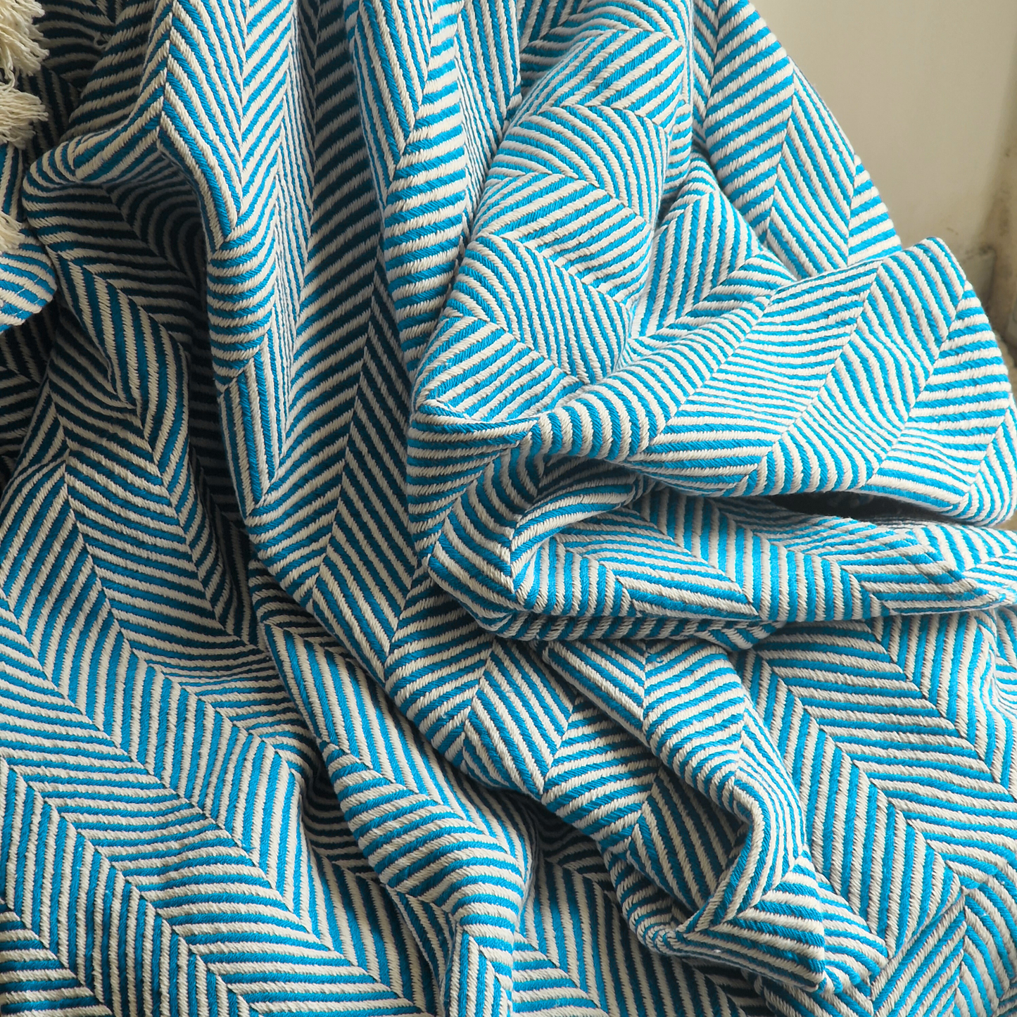 Manta Algodão Turquesa