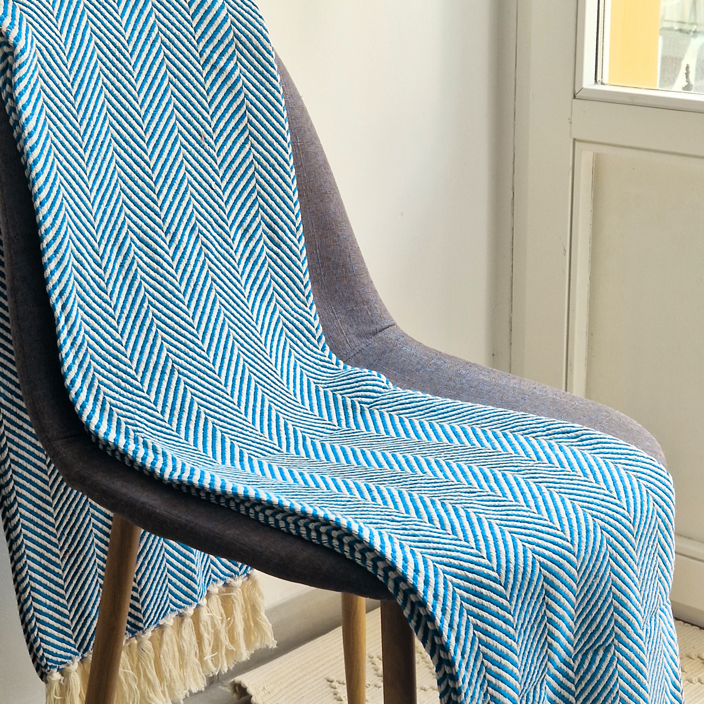 Manta Algodão Turquesa