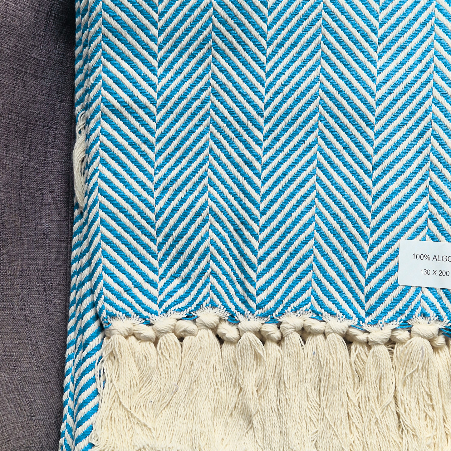 Manta Algodão Turquesa