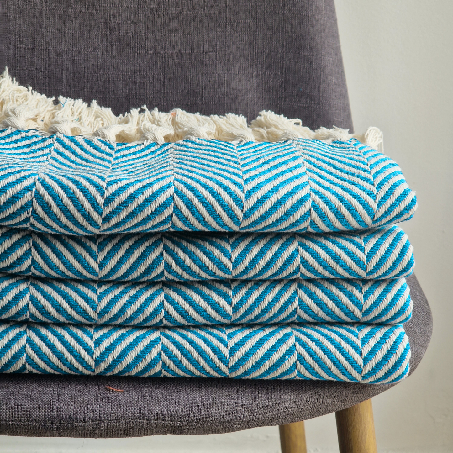 Manta Algodão Turquesa