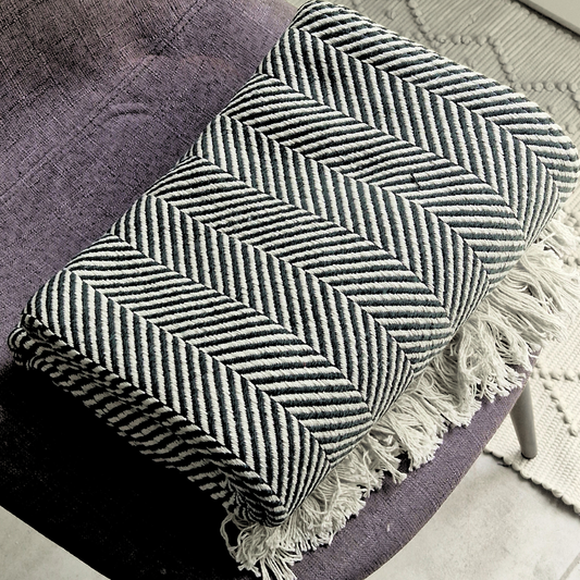 Manta Algodão Preto