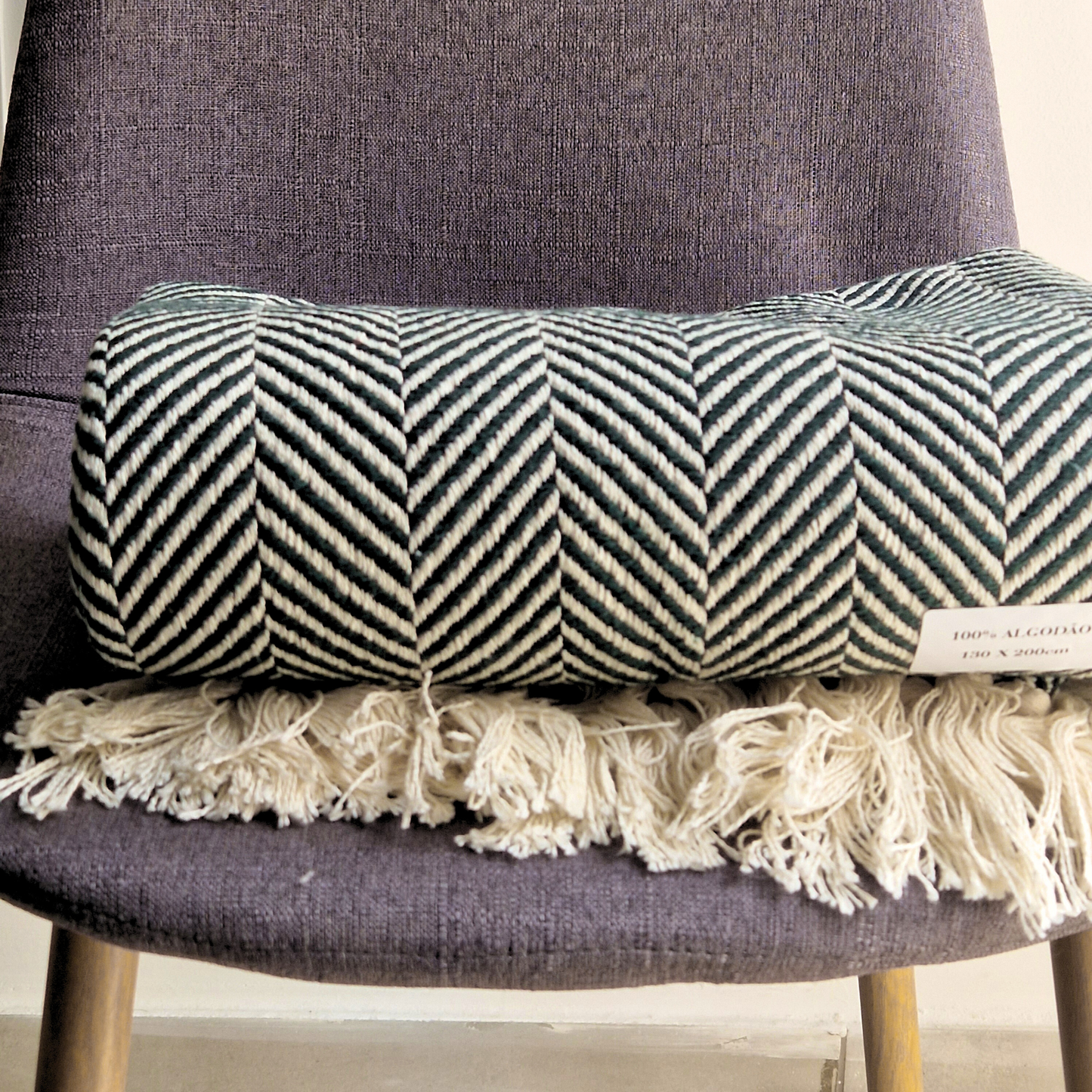 Manta Algodão Preto