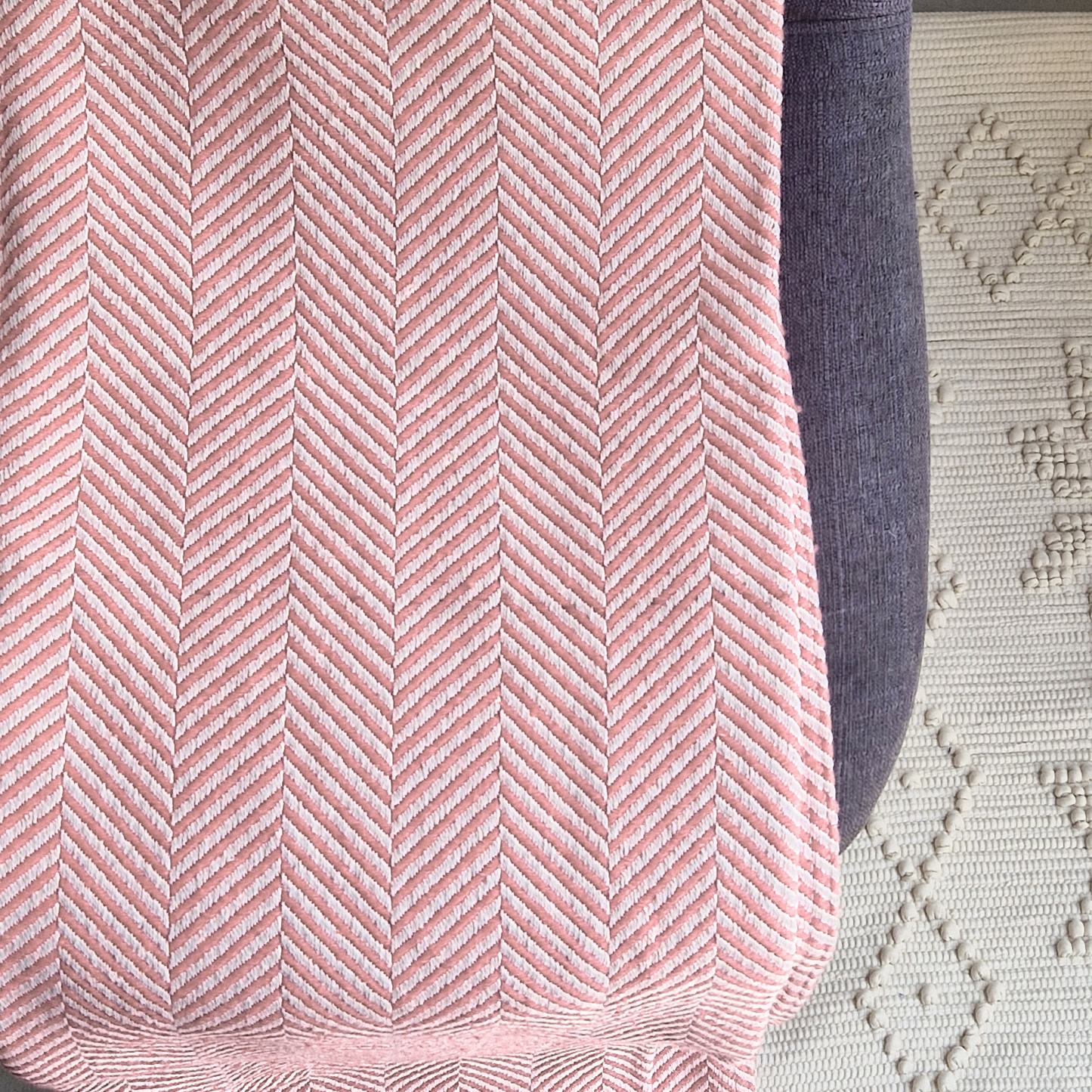 Manta Algodão Rosa Velho