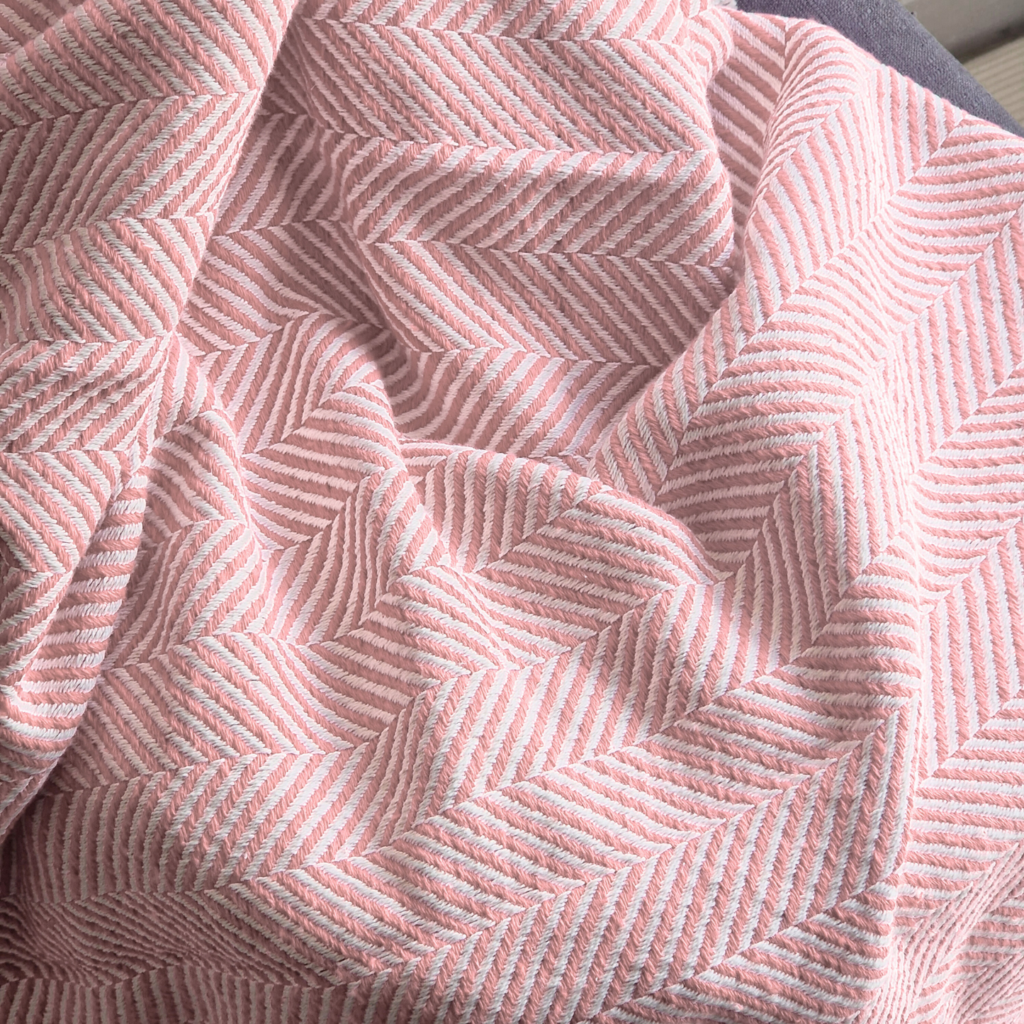 Manta Algodão Rosa Velho