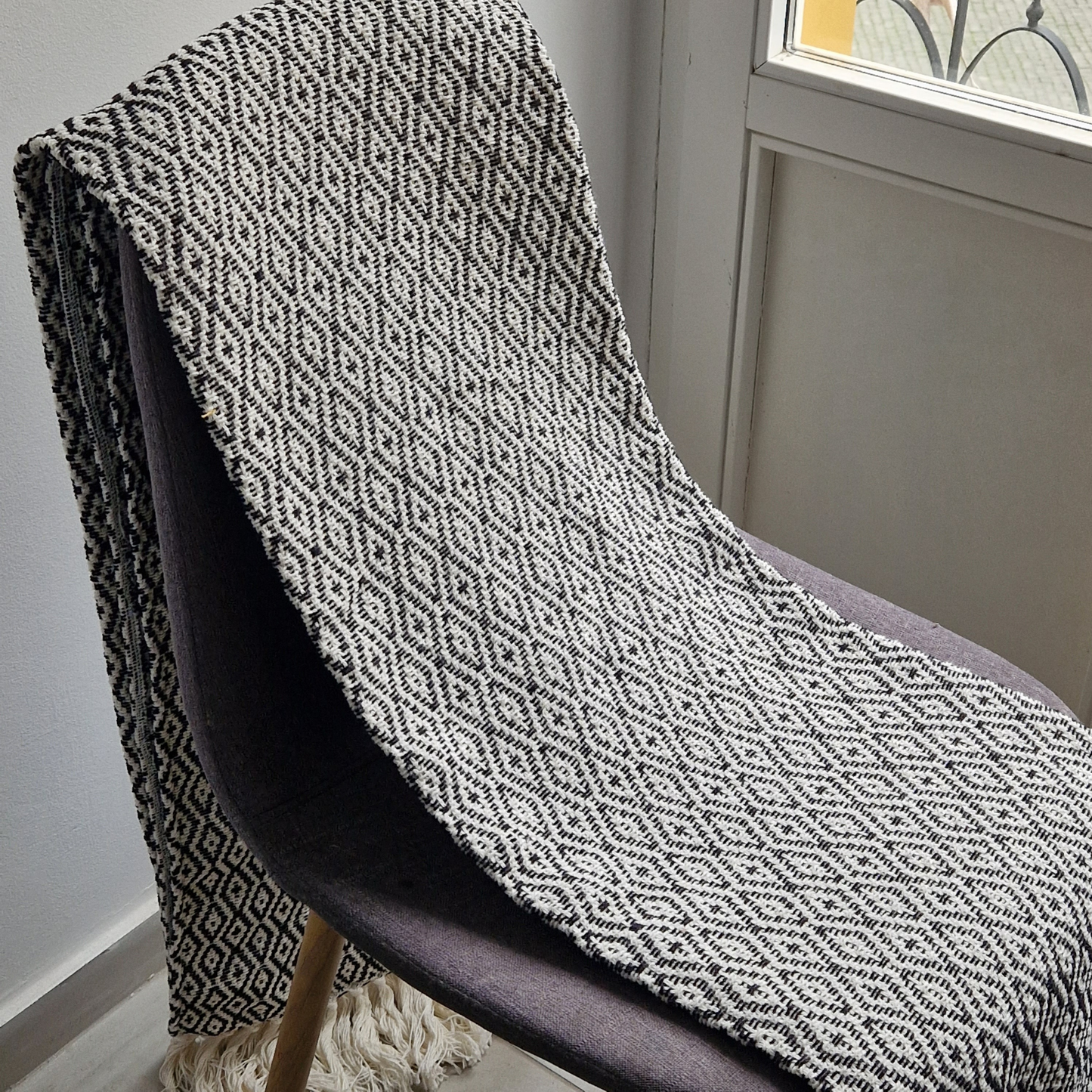 Manta Algodão Preta