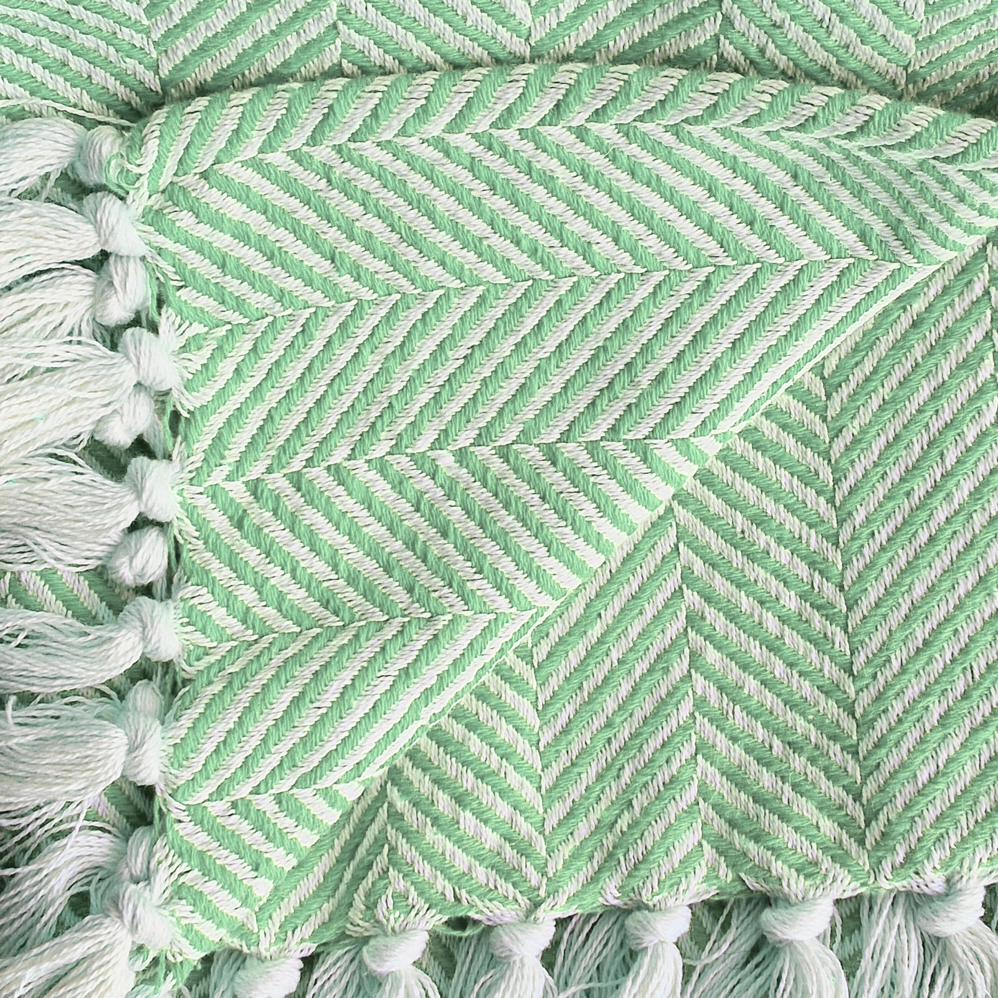 Manta Algodão Verde Claro