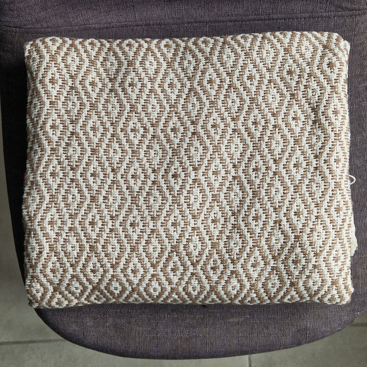 Manta de Algodão cor bege