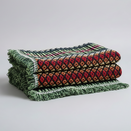 Manta artesanal, em Algodão, Feita em Portugal