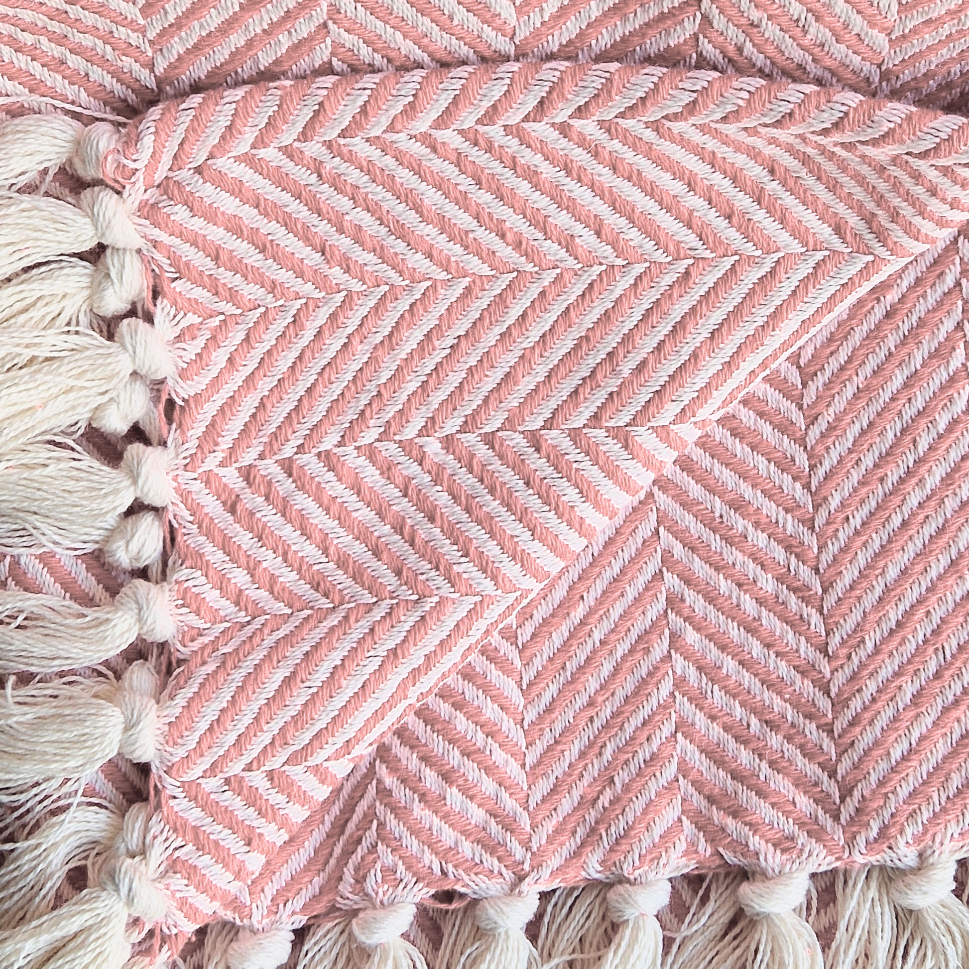 Manta artesanal, em Algodão, Feita em Portugal