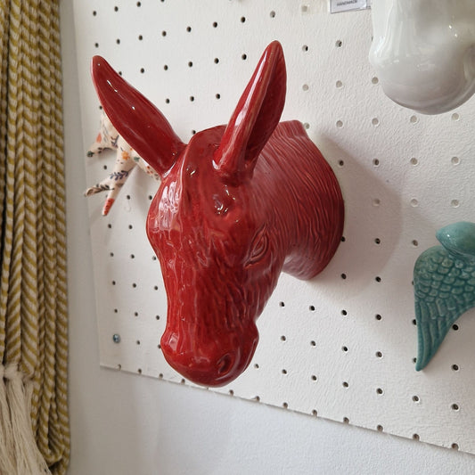 Ceramic animal heads